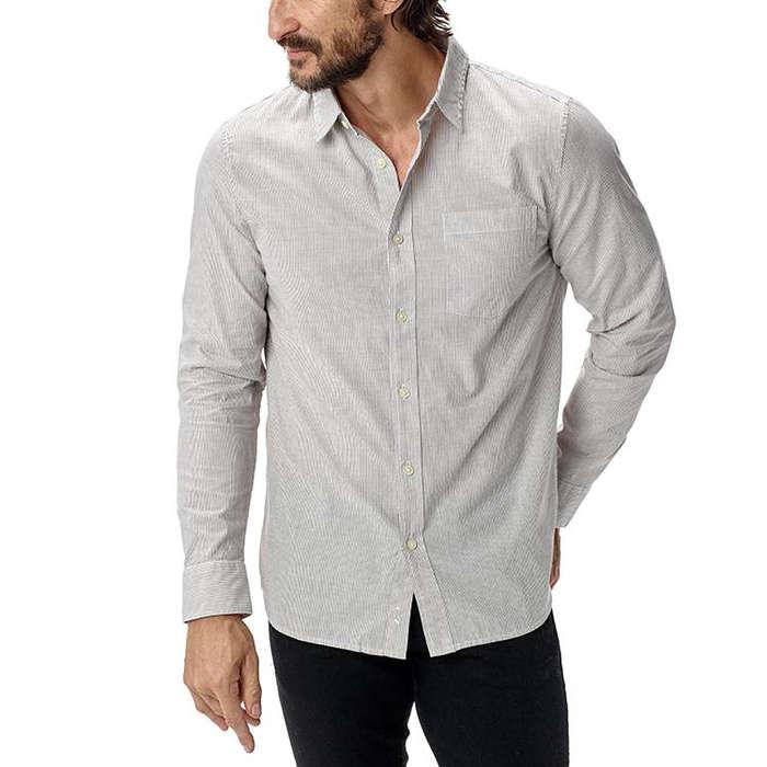 Buck Mason Rinsed Fine Stripe One Pocket Shirt