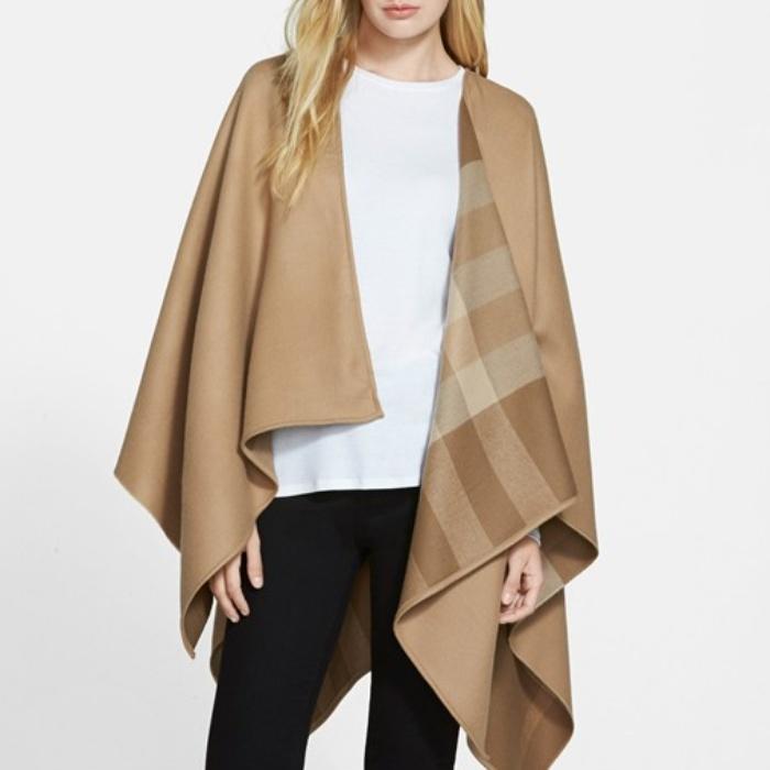 Burberry Reversible Merino Wool Ruana