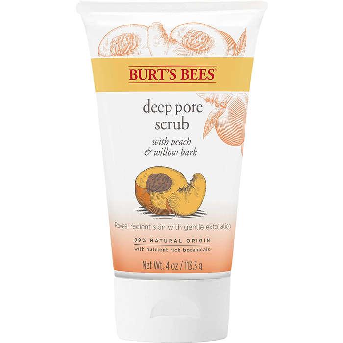 Burt's Bees Peach & Willow Bark Deep Pore Exfoliating Facial Scrub