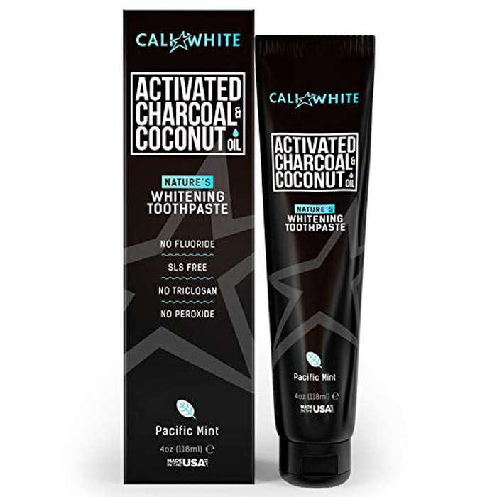 Cali White Activated Charcoal & Organic Coconut Oil Teeth Whitening Toothpaste