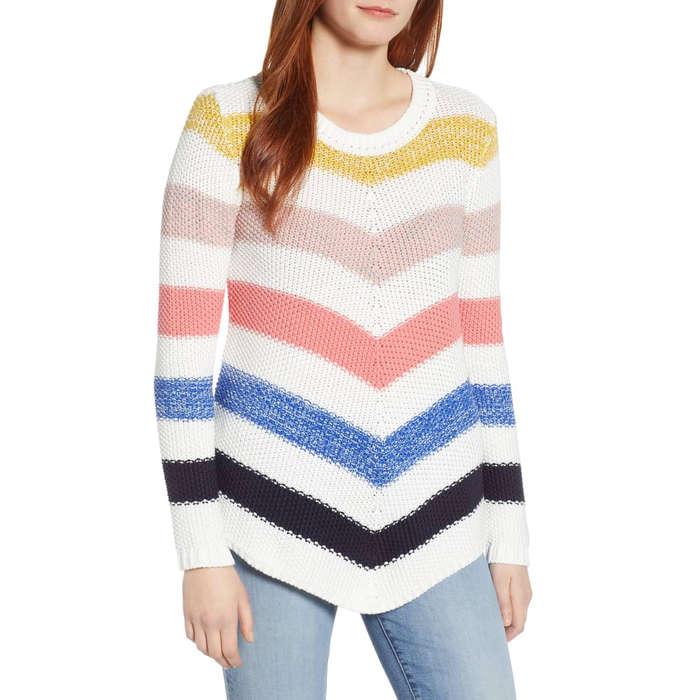 Caslon Stitch Stripe Sweater