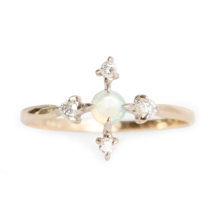 Catbird Jewelry Moon Flower Ring