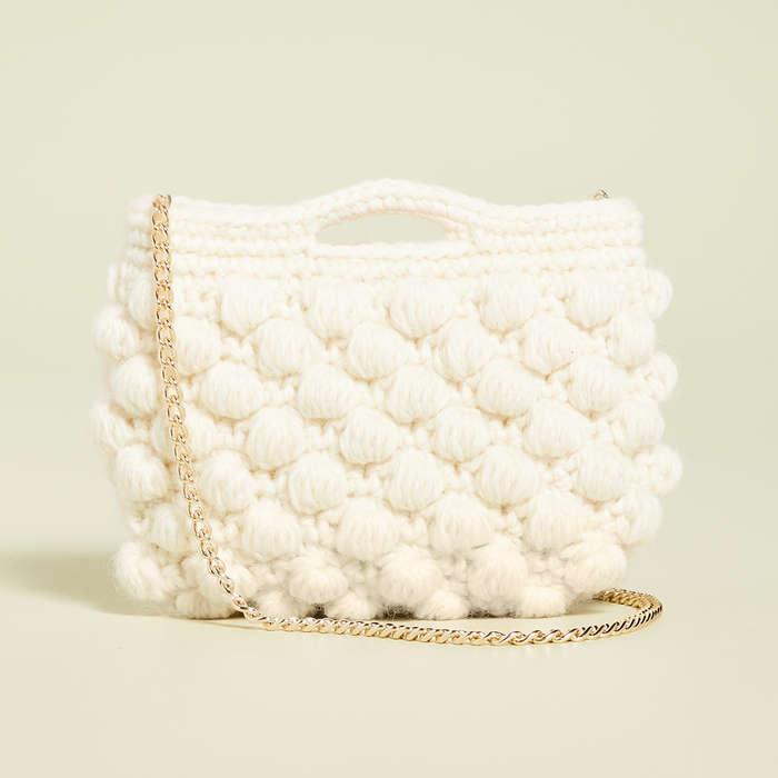 Caterina Bertini Woven Crossbody Bag