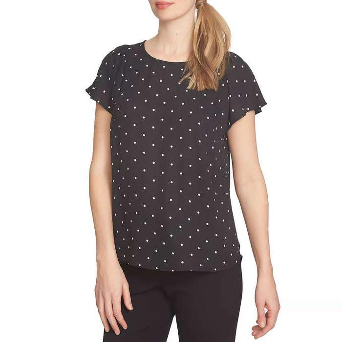 Cece Polka Dot Blouse