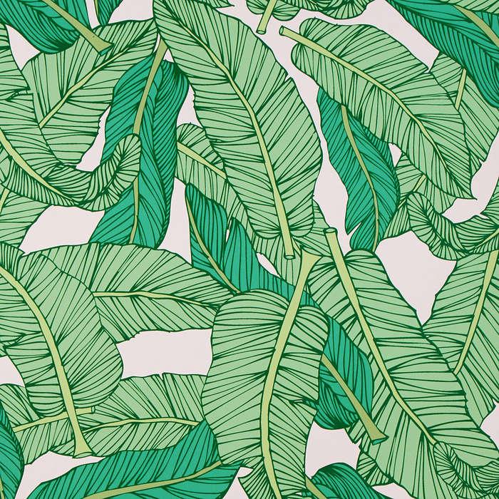 Chasing Paper Banana Leaf Removable Wallpaper