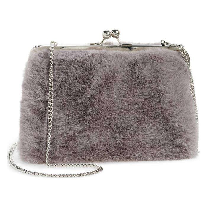 Chelsea28 Jagger Faux Fur Clutch