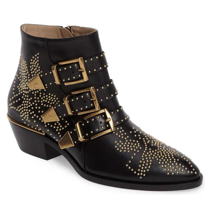 Chloé Susanna Stud Buckle Bootie