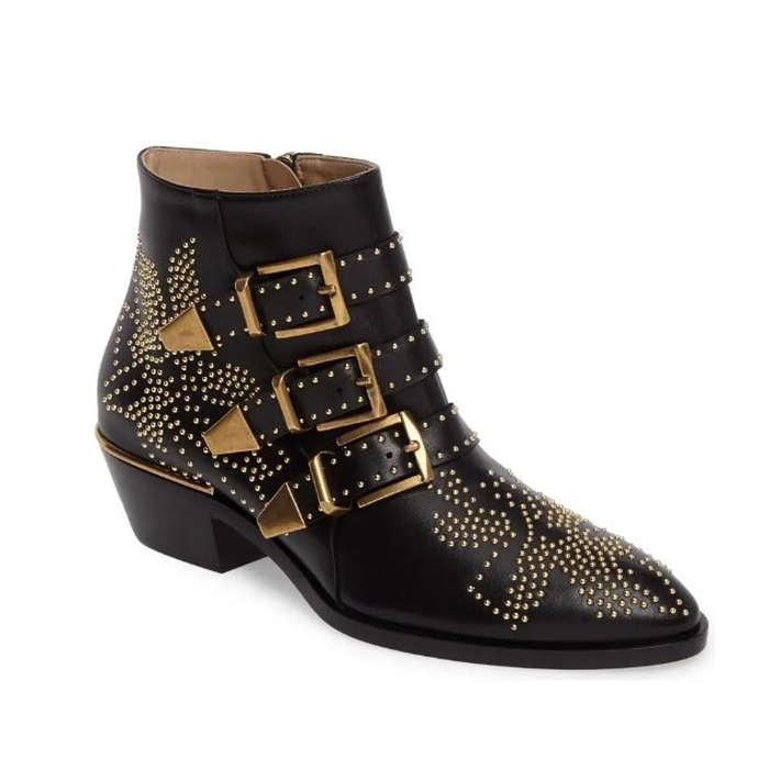 Chloé Susanna Stud Buckle Bootie