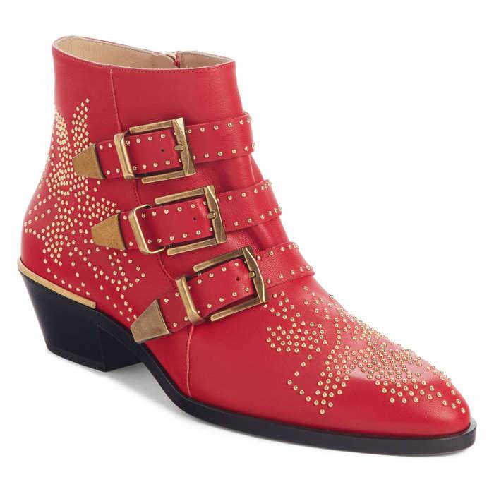 Chloé Susanna Stud Buckle Bootie