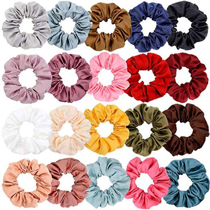 Chloven Satin Hair Scrunchies