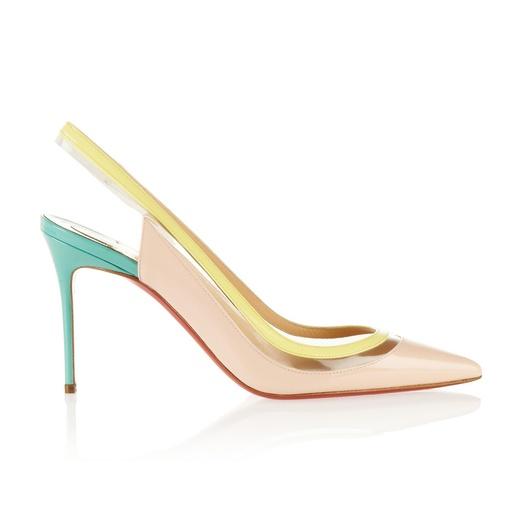 CHRISTIAN LOUBOUTIN Paulina 85 patent-leather and PVC pumps