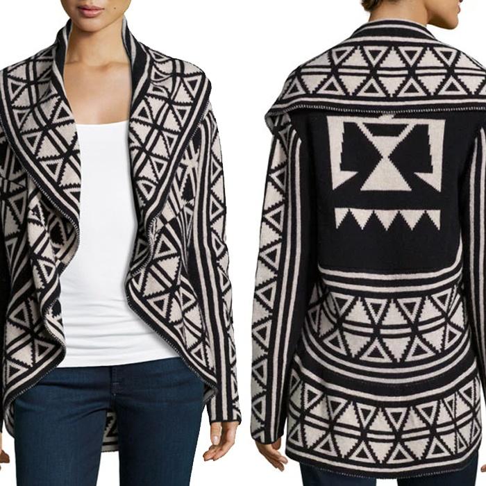 Christophe Sauvat Darling Geometric-Print Cardigan