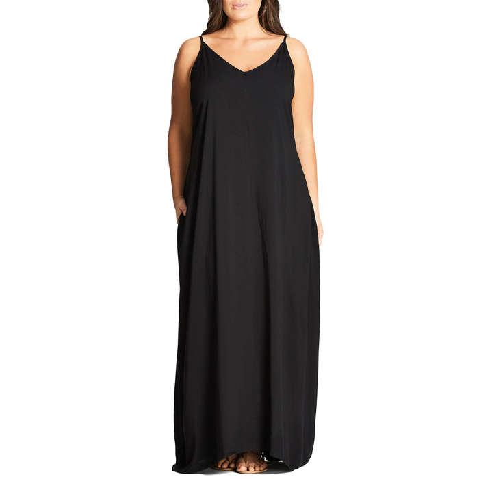 City Chic Trendy Plus Size V-Neck Maxi Dress