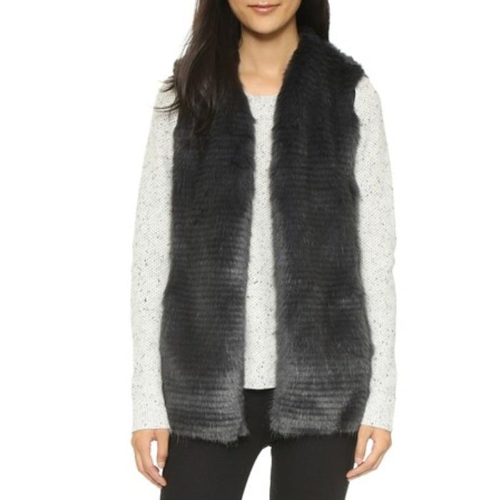 Club Monaco Rayette Faux Fur Vest