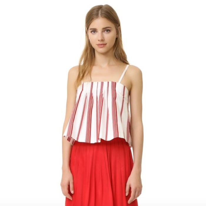 Club Monaco Rozette Pleated Tank