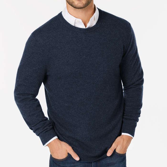 Club Room Cashmere Crew-Neck Sweater