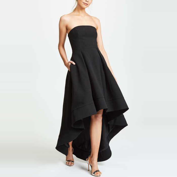 C/MEO Collective Strapless Making Waves Dress