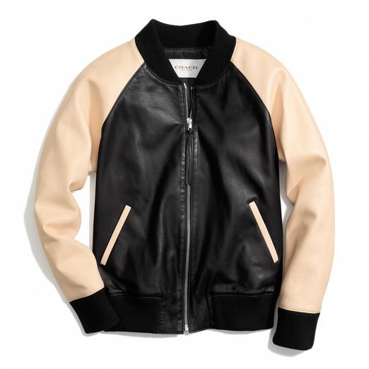 Coach Leather Varsity Jacket