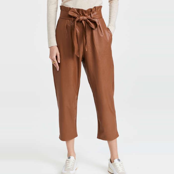 Commando Faux Leather Paperbag Pants