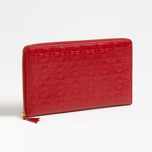 Comme des Garçons Embossed Star Travel Wallet