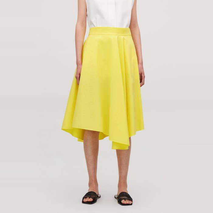 COS Asymmetric-Hem Skirt