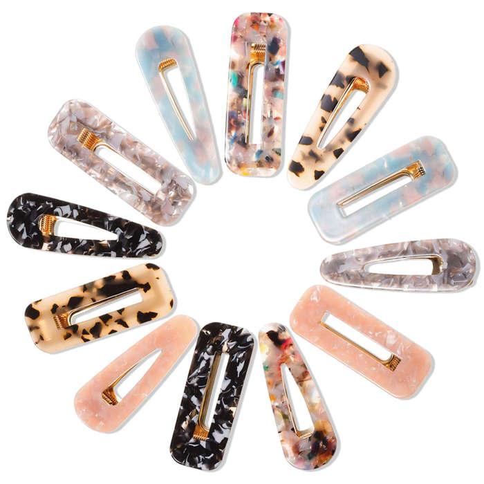 Cridoz Acrylic Hair Barrettes