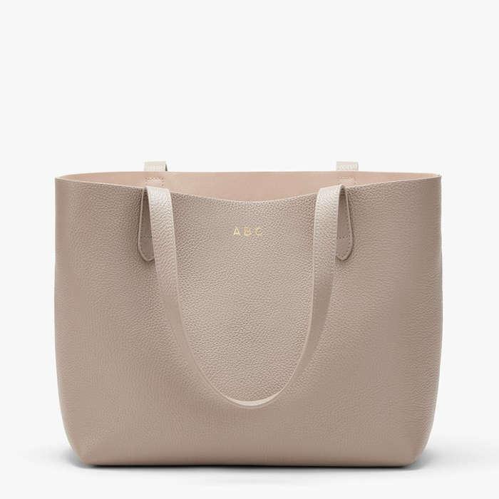 Cuyana Small Structured Leather Tote