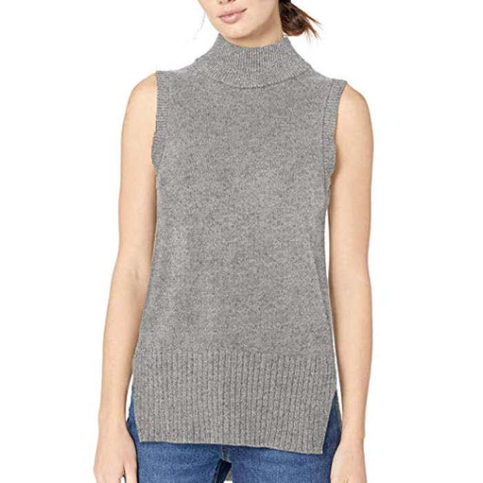 Daily Ritual Sleeveless Turtleneck Sweater