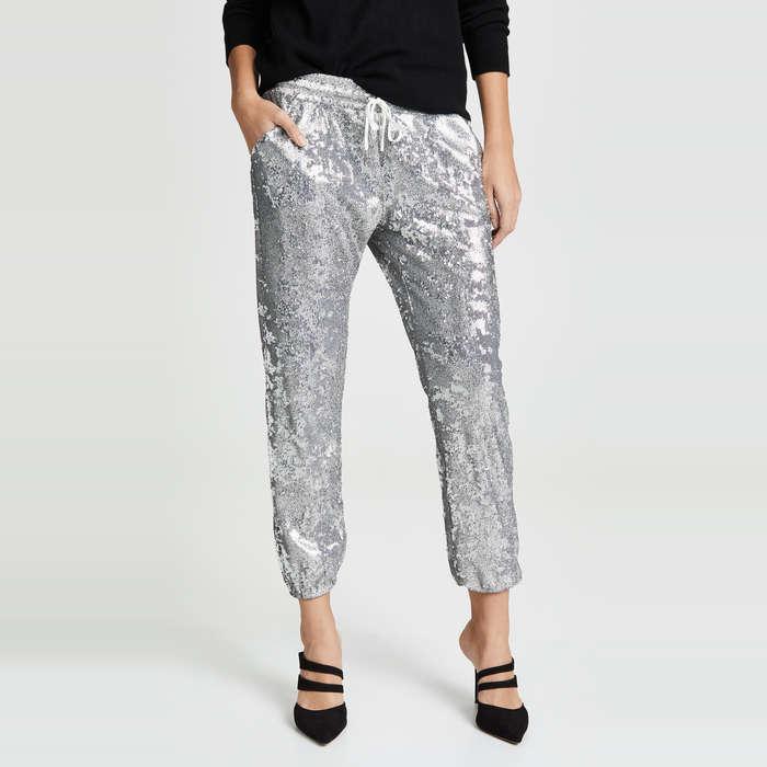 David Lerner Sequin Jogger Pants