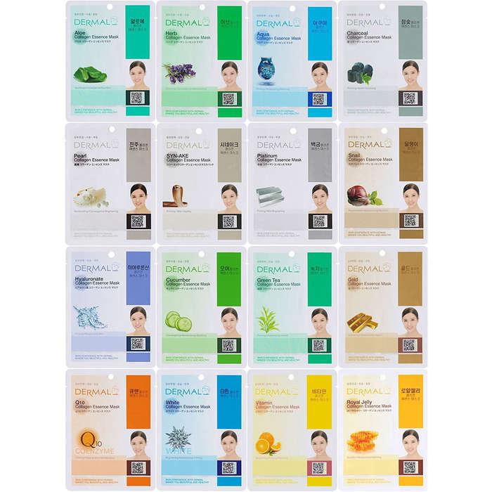 Dermal Korea Collagen Essence Full Face Facial Mask Sheet