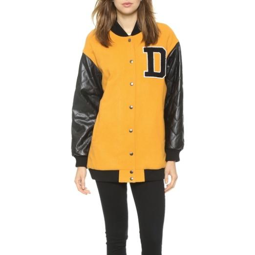 DKNY Logo Varsity Jacket