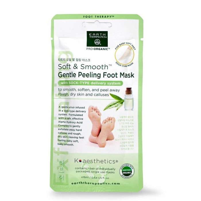 Earth Therapeutics Soft & Smooth Gentle Peeling Foot Mask