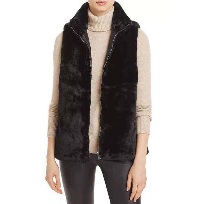 Echo Faux Fur Zip Front Vest