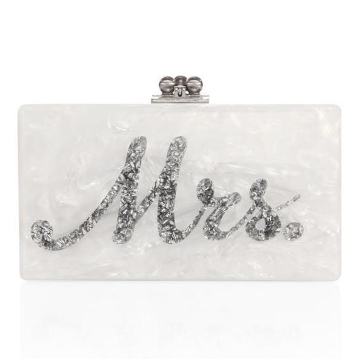 Edie Parker Jean Mrs. Acrylic Clutch