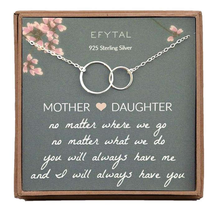 EFYTAL Mother & Child Necklace