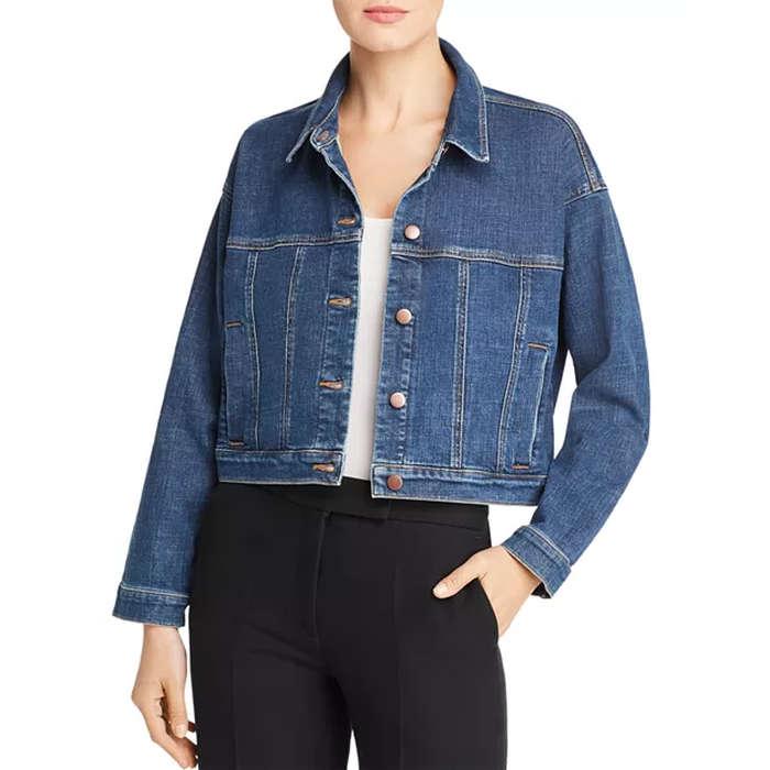 Eileen Fisher Cropped Denim Jacket