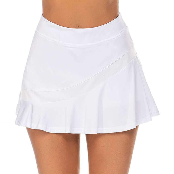 Ekouaer Athletic Pleated Skort