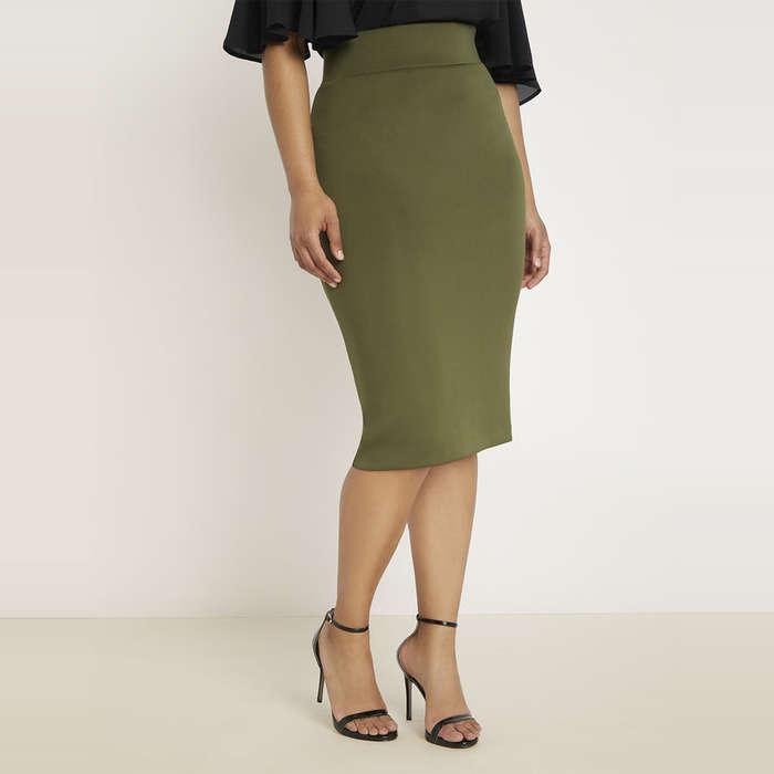 Eloquii Neoprene Pencil Skirt