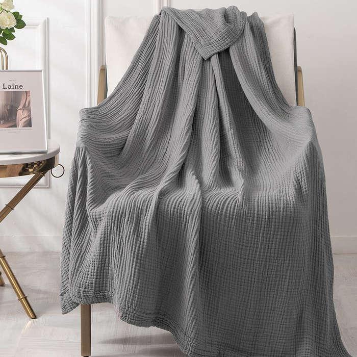 Emme Muslin Throw Blanket