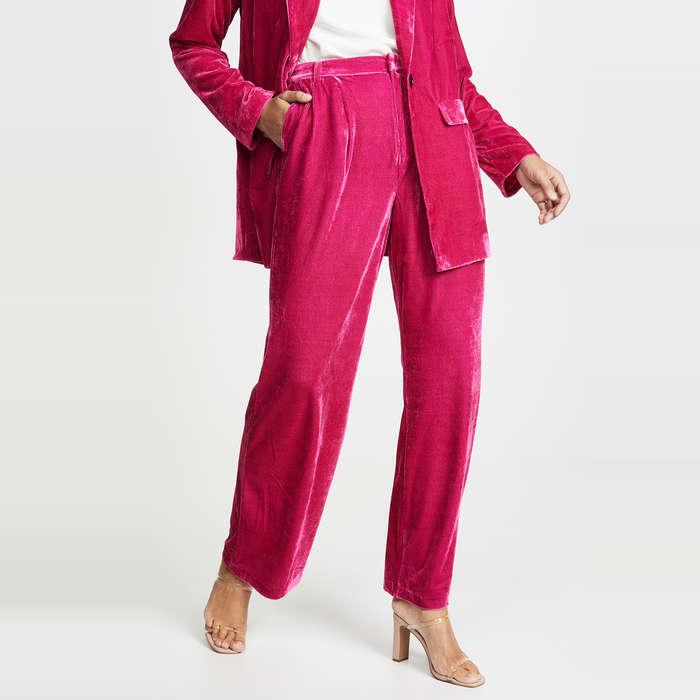 Endless Rose Velvet Wide Leg Pants