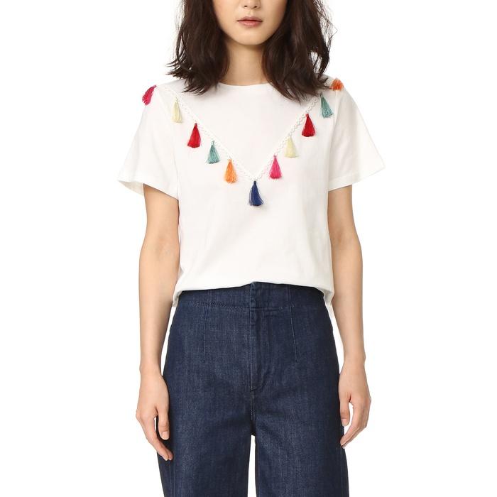 English Factory Short Sleeve Tassel T Shirt