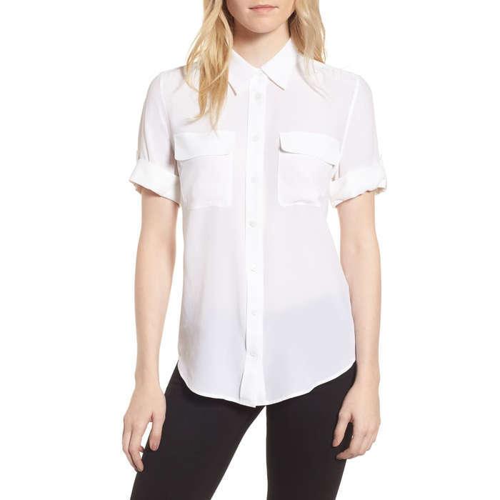 Equipment Short Sleeve Slim Signature Shirt