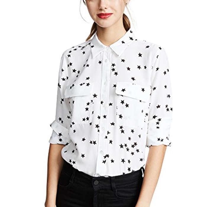 Equipment Starry Night Silk Shirt