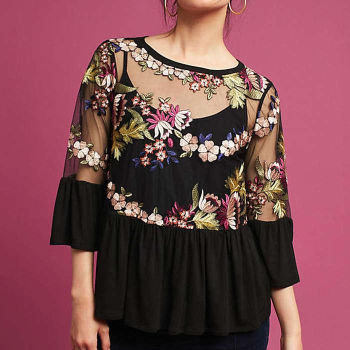 Eri + Ali Ornate Embroidery Top