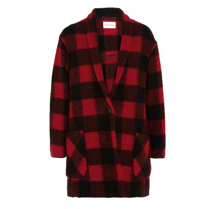 Étoile Isabel Marant Gabrie Plaid Wool-Blend Coat