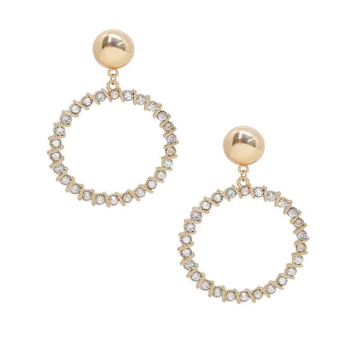 Ettika Cyclical Crystal Drop Earrings