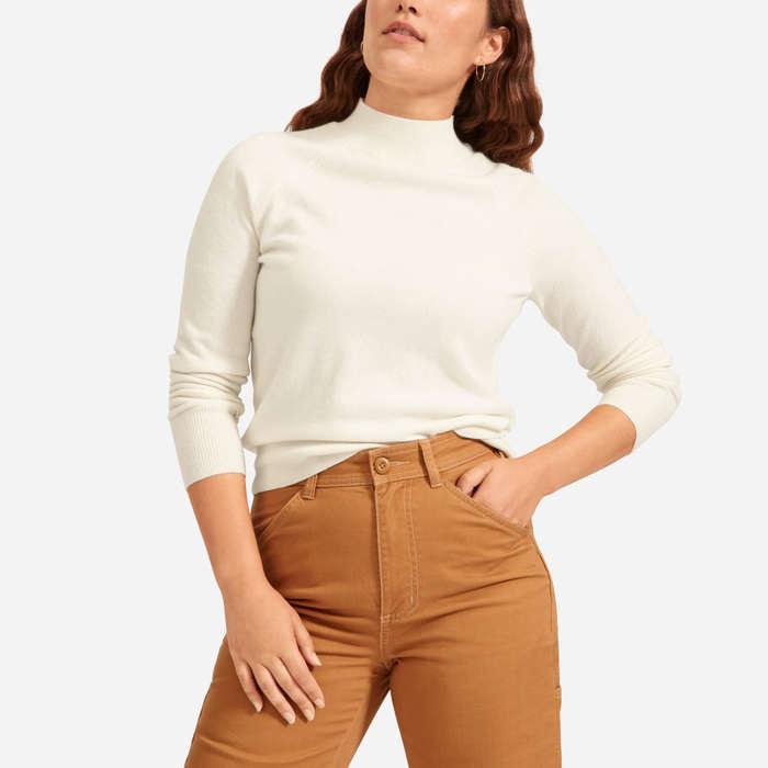 Everlane The Cashmere Raglan Mockneck