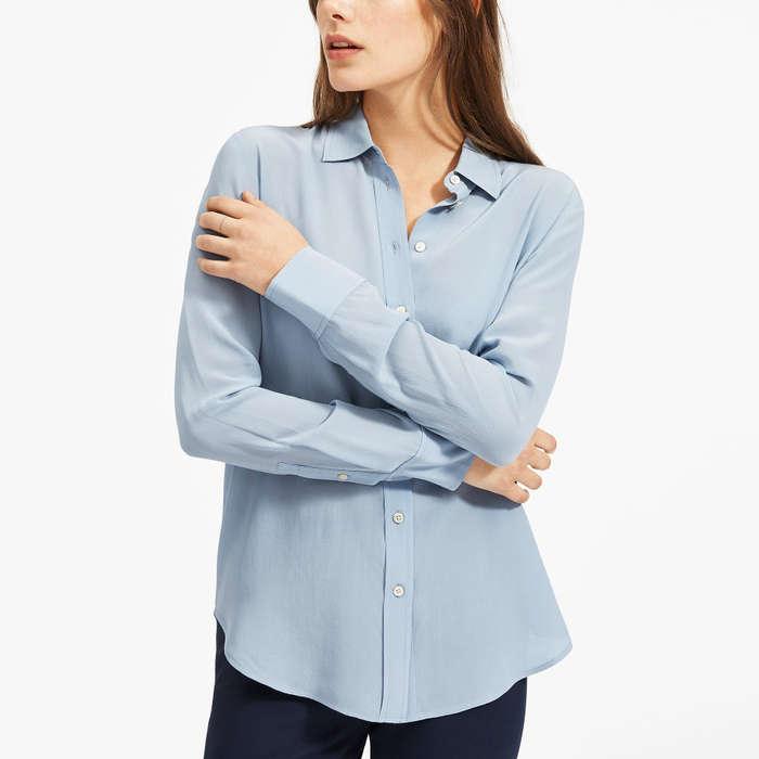 Everlane The Clean Silk Relaxed Shirt