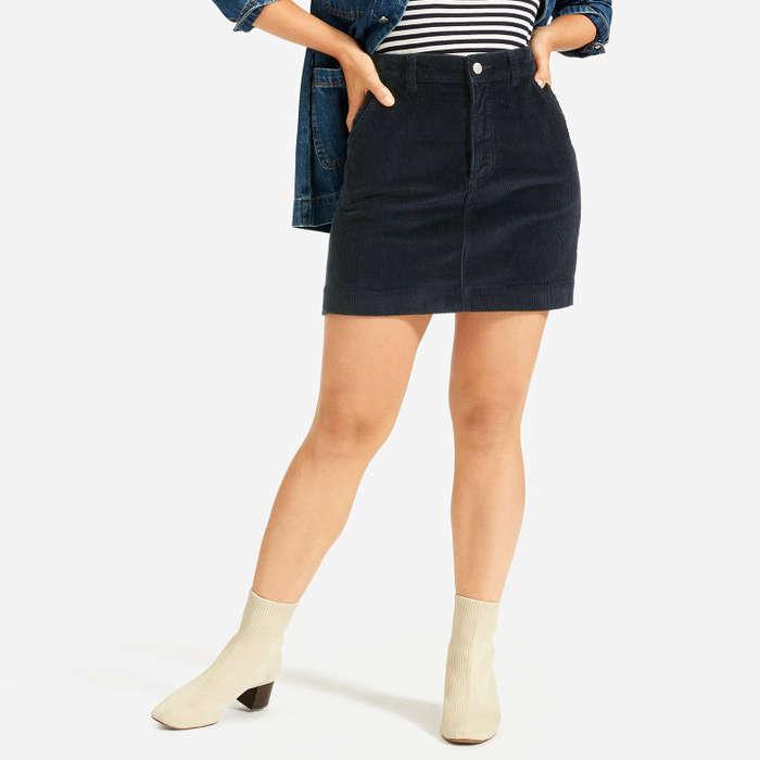 Everlane The Corduroy Stamp Skirt