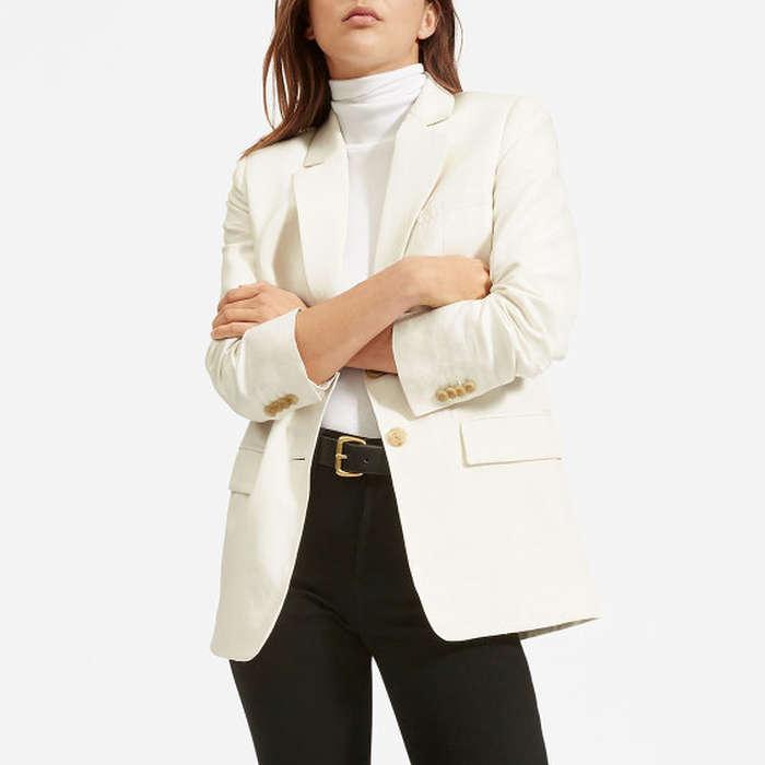 Everlane The Cotton-Linen Blazer